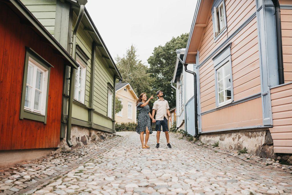 Katunäkymä Vanhasta Porvoosta