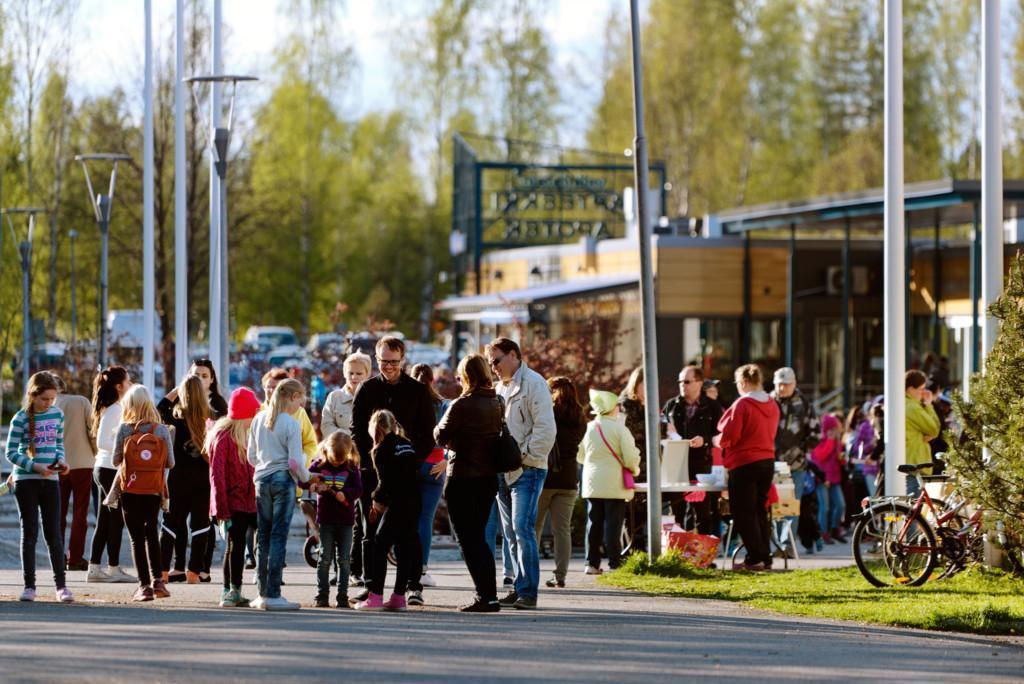 Näkymä Gammelbackasta yleisötilaisuudesta.