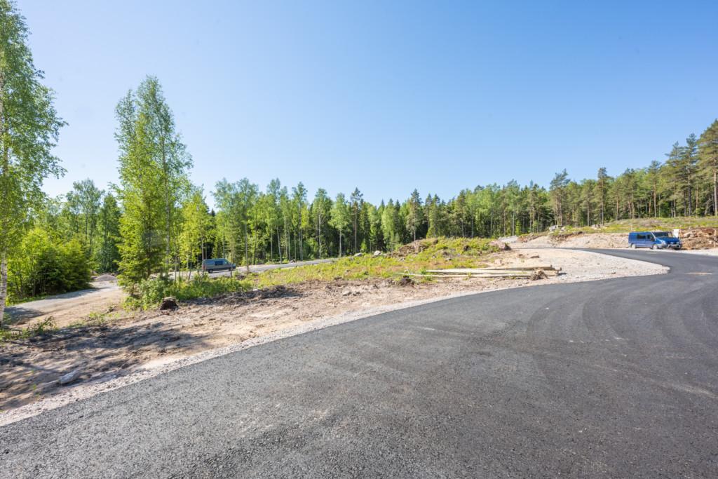 Haikoträskets bostadsområde under uppbyggande, flygfoto.