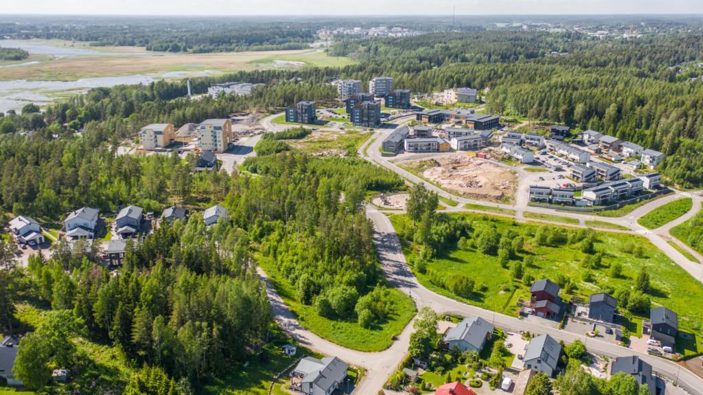 Majberget, flygfoto.