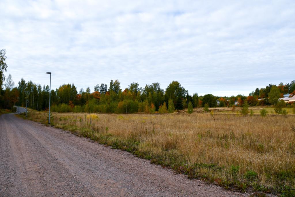 Syksyinen maisema Carlanderintieltä.