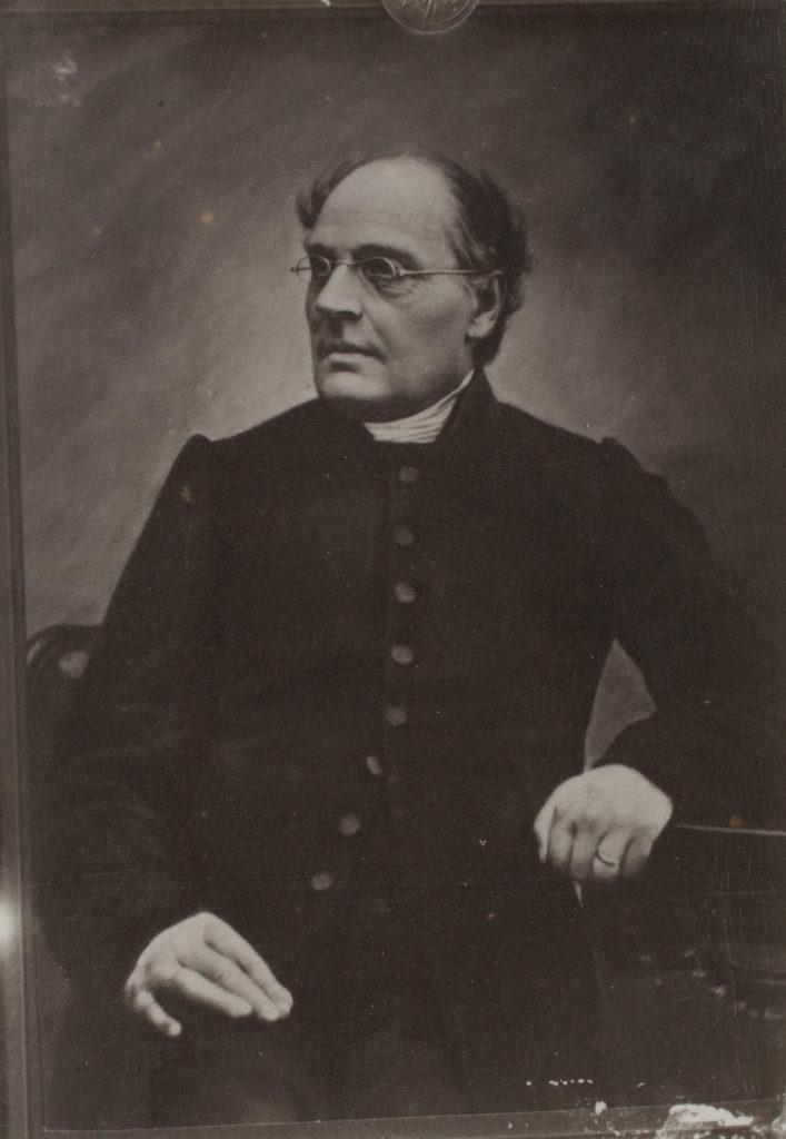 Black and white picture of Finnish national poet J.L. Runeberg.