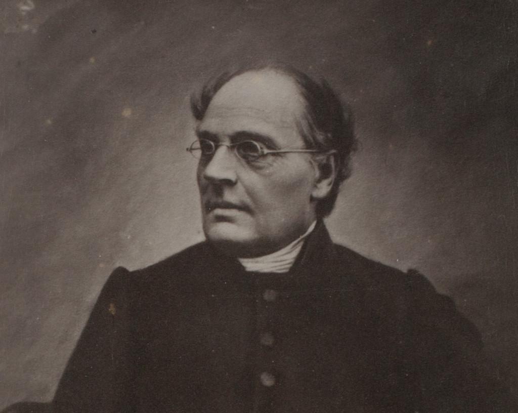 Black and white picture of Finnish national poet J.L. Runeberg.