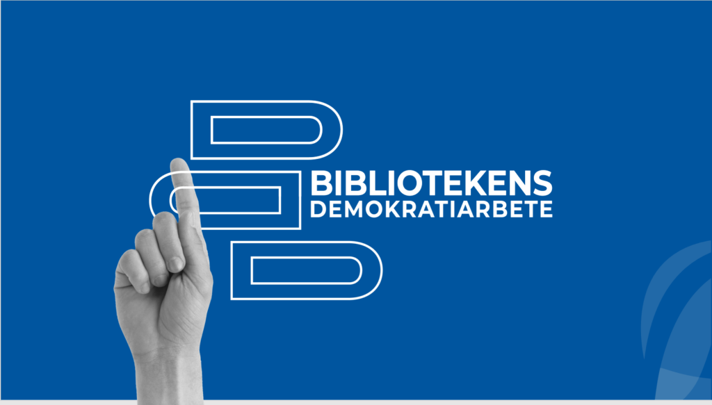 Illustration: Bibliotekens demokratiarbete.