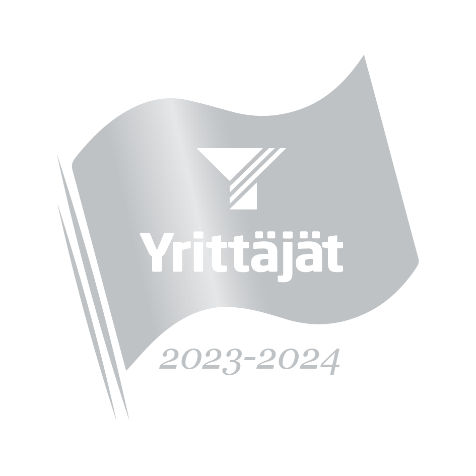 Hopeinen Yrittäjälippu 2023-2024.