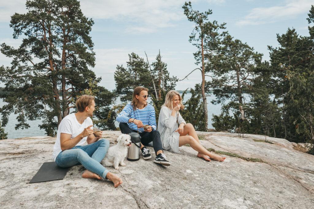 People by the sea
