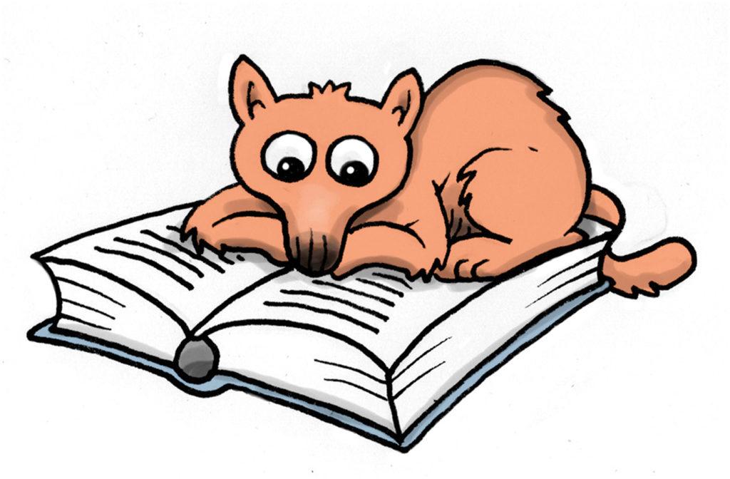 De nyländska bibliotekens läsutmaning 2022-2023, logo om räven.