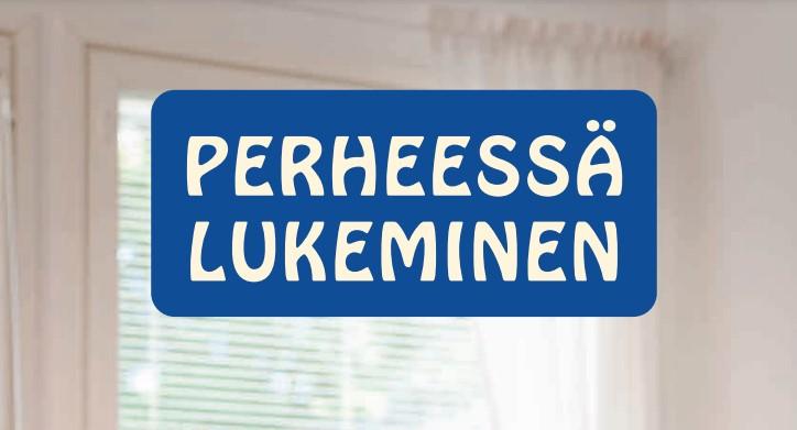 Perheessä lukeminen - esitteen kansi.