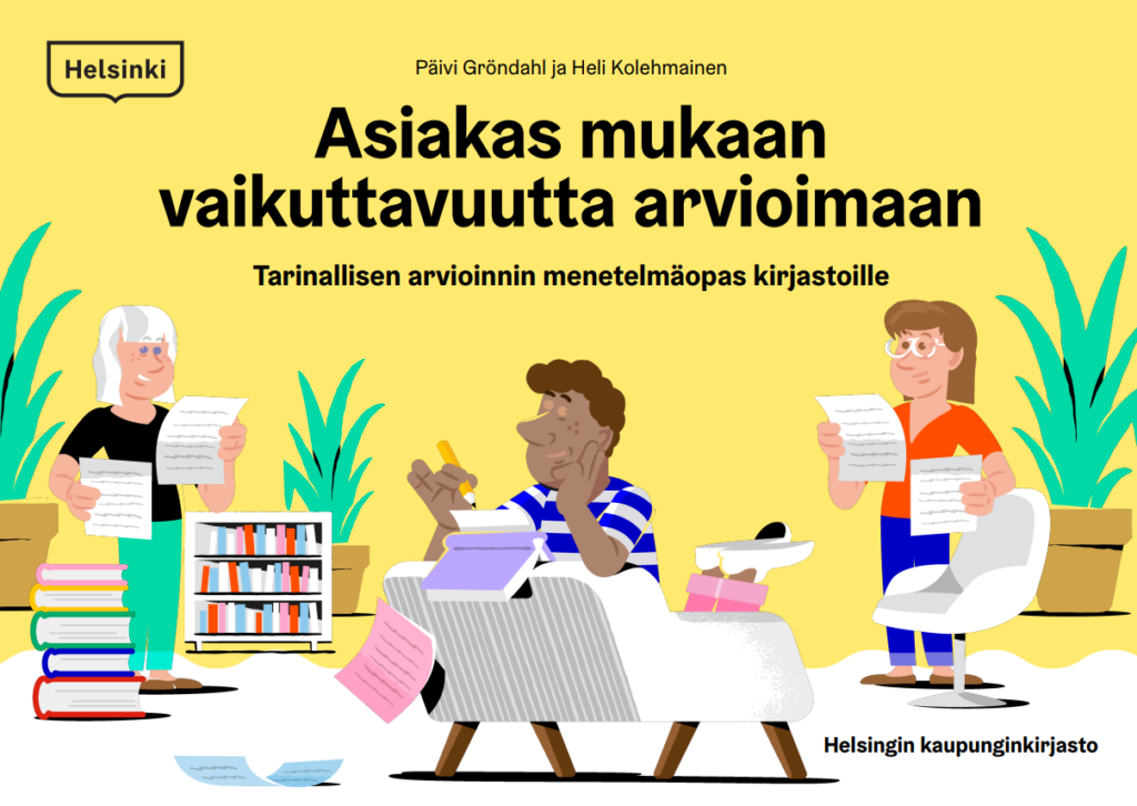 Piirroshahmot lukevat lappuja ja kirjoittavat niitä.