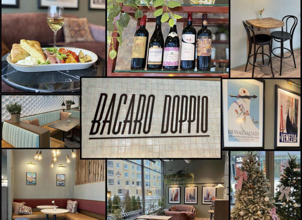 Italian styled café Bacaro Doppio Porvoo