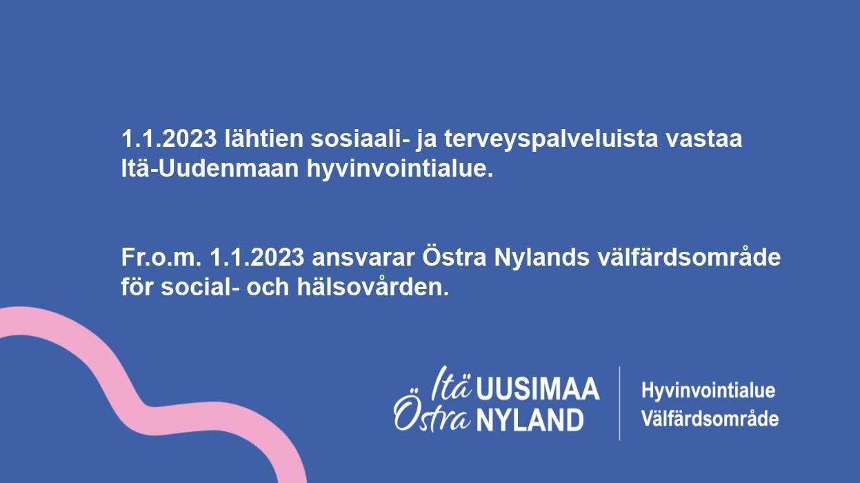 Itä-Uudenmaan hyvinvointialue.