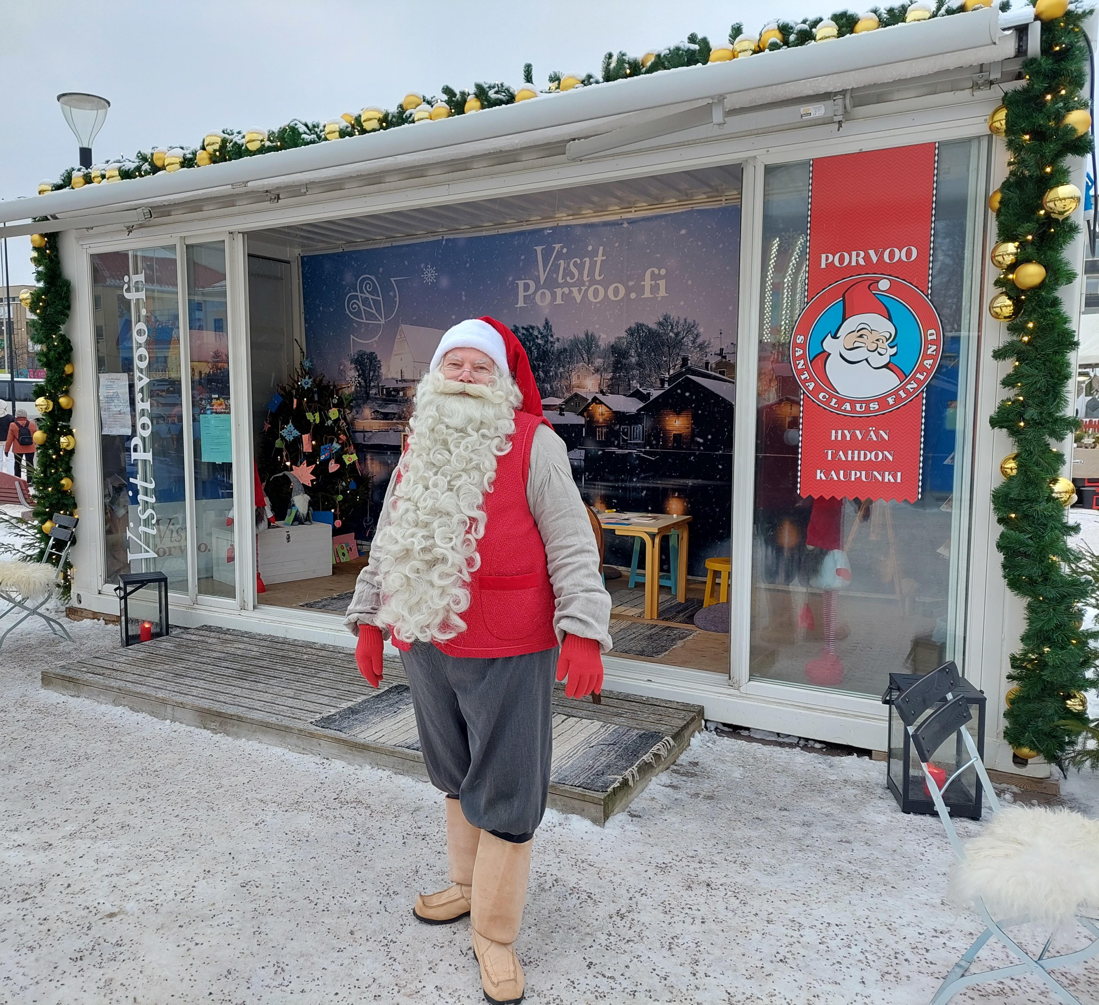 Jultomten besöker Jultorget