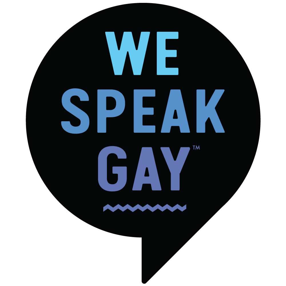 We Speak Gay logo
