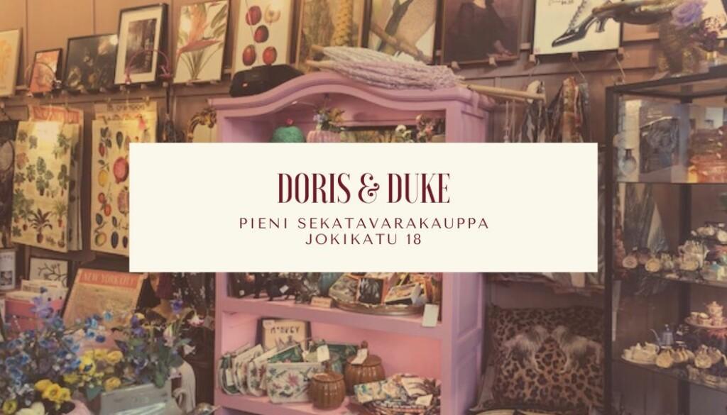 Doris & Duke putiikki Vanhassa Porvoossa